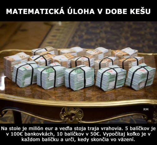 Matematická úloha v dobe kešu
